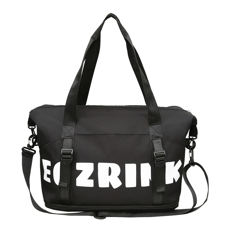Trendy and fashionable short-distance travel bags for men and women, large-capacity lightweight portable fitness bags for casual outings, boarding storage bags Item Picture