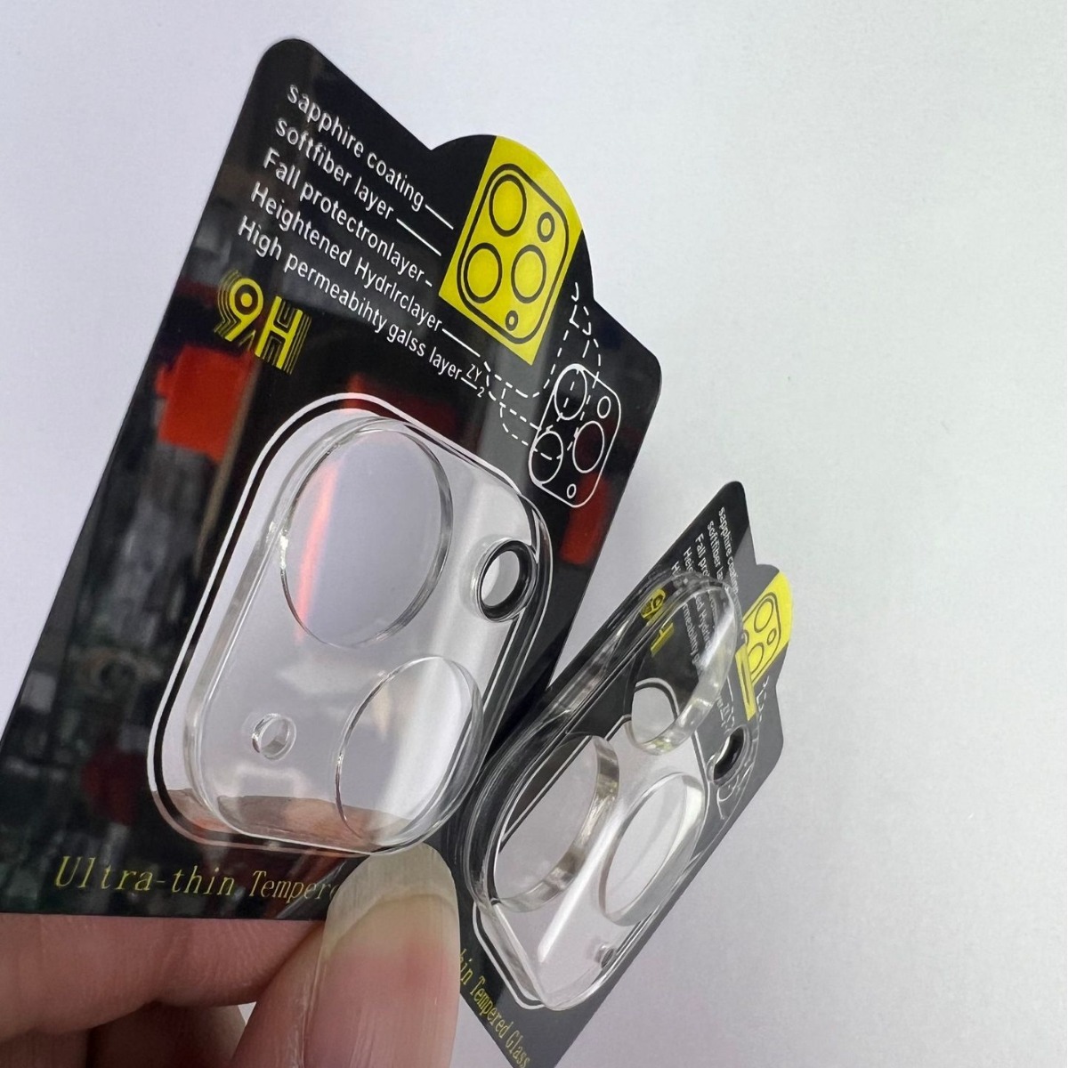 Applicable to iPhone14pro with 12 scratch-resistant 3D glass, 16promax protection, 13mini lens film and 16E film Specification drawing