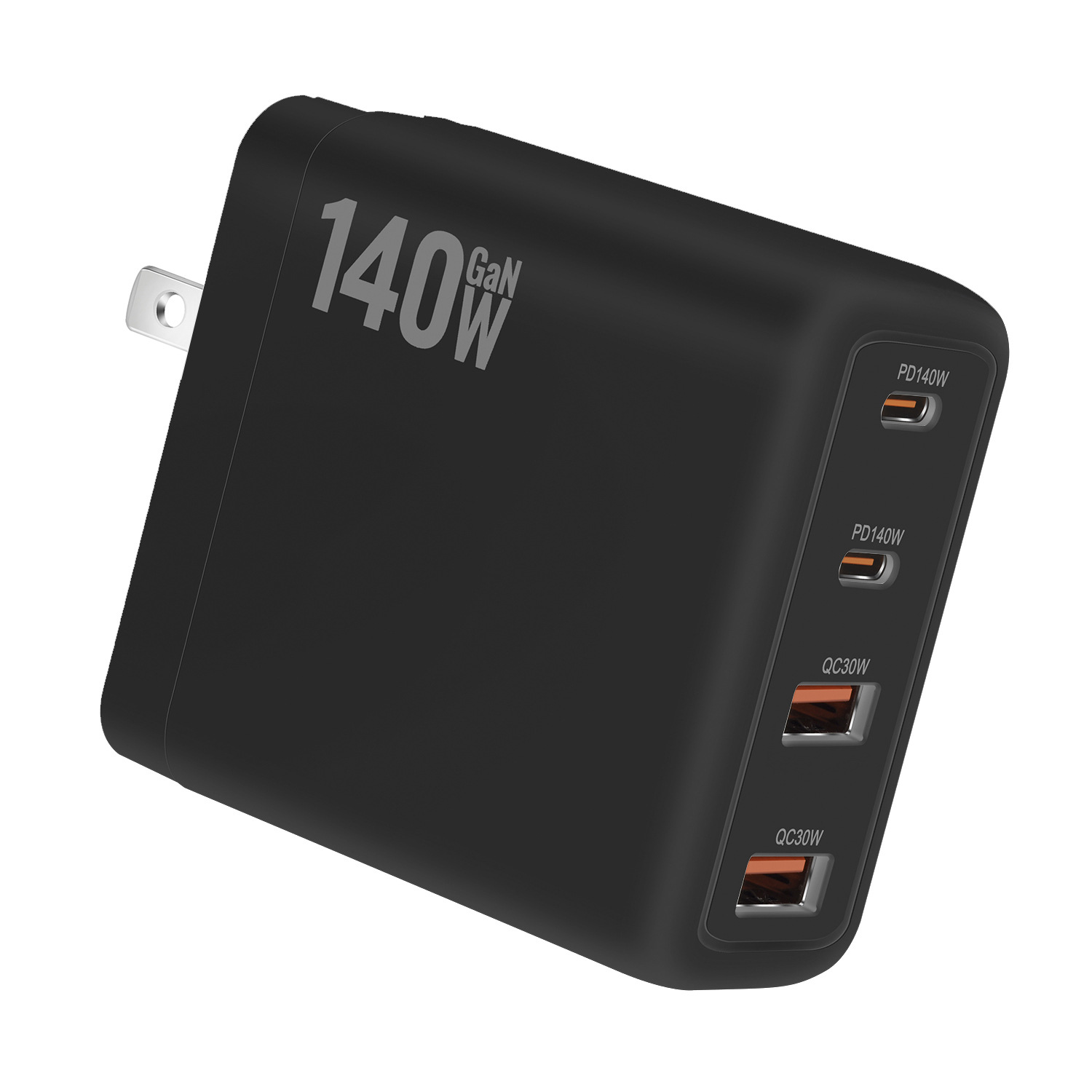 140W gallium nitride PD3.1 charger, 140W foldable and interchangeable pin adapter, cross-border new 140W charger full figure