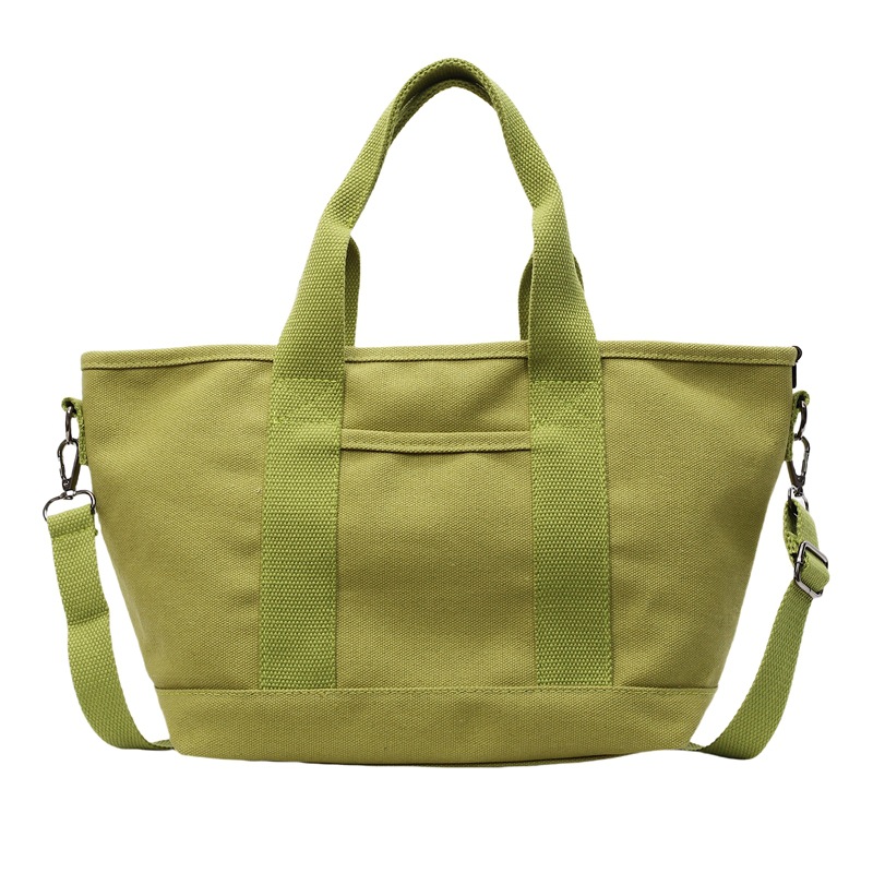 Canvas bag, bento bag, new Japanese-style handbag, women's bag, large-capacity hand-held bag, color-blocking handbag, small bag Item Picture