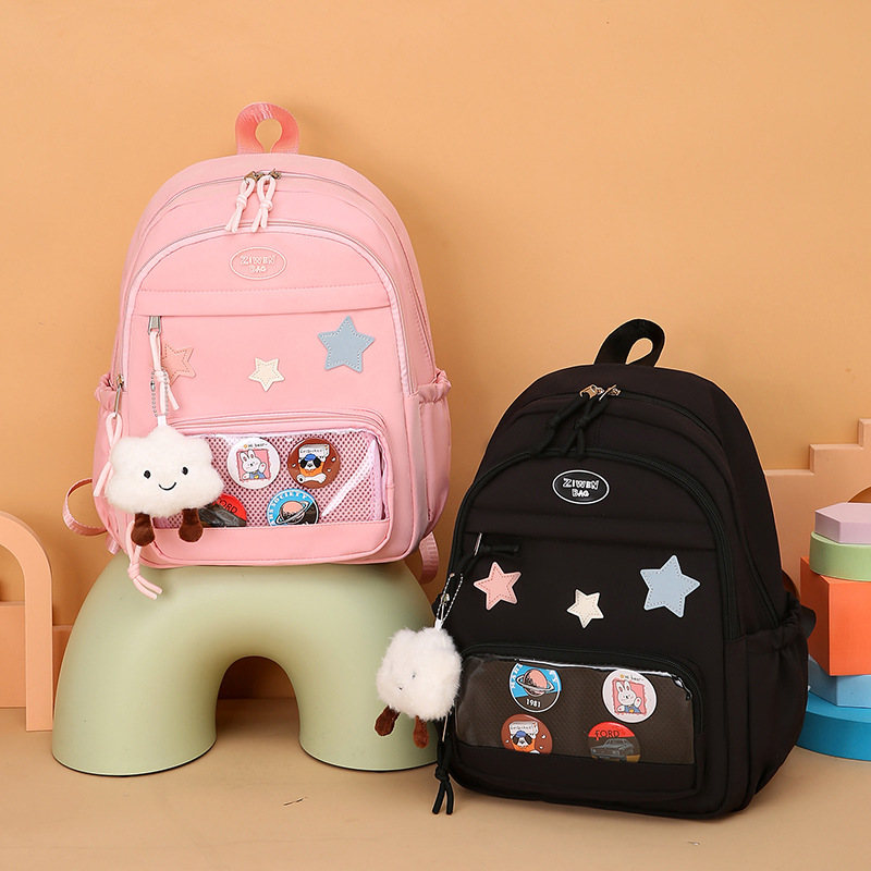 New children's backpacks, cute cartoon kindergarten backpacks, cute schoolbags for girls in small classes, 3-8 years old girls full figure