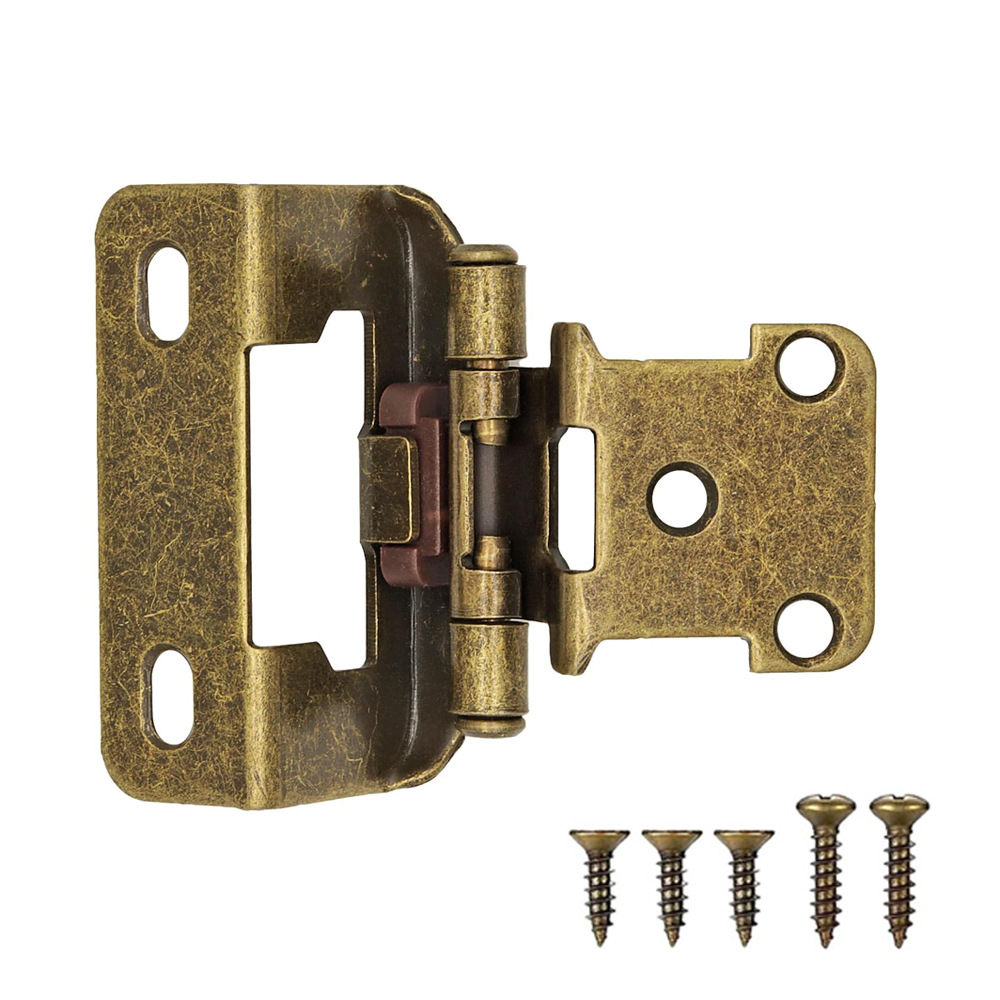 1/2-inch cover position American spring self-closing hinge, cross-border semi-concealed cover plate type RV spring hinge Application Scenario