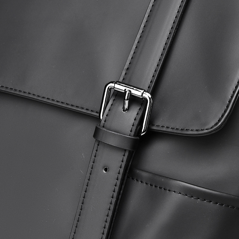 Casual backpacks for men, high-end leather film commuting travel backpacks, large-capacity computer bags, college student schoolbags Specification drawing