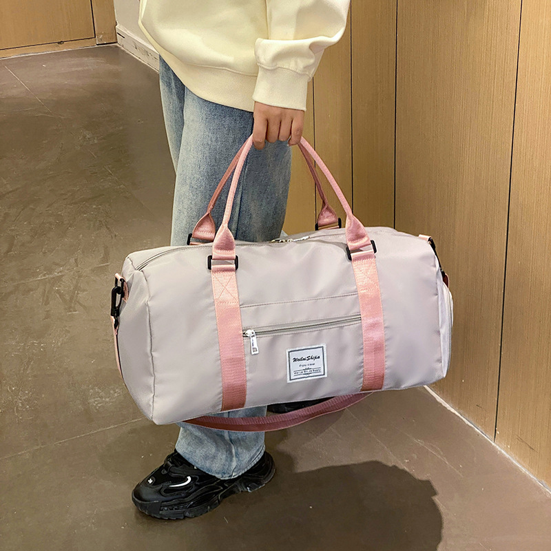 New 2025 travel bag, large-capacity short-distance single-shoulder crossbody bag, luggage bag, men's sports and fitness bag, handbag, women's Specification drawing