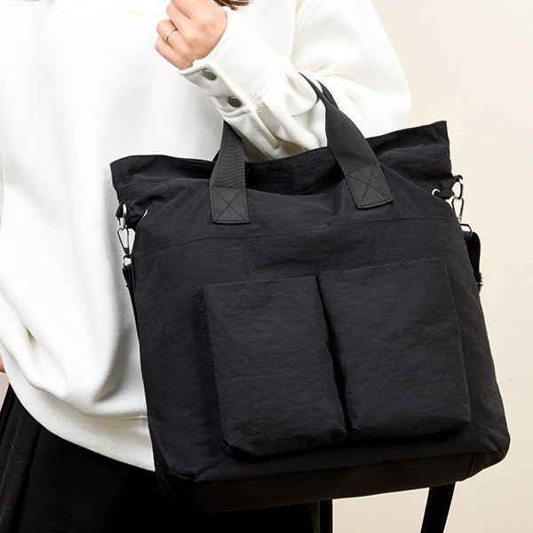 New 2025 Spring/Summer handbags: Women's commuter bag, simple school style, student single-shoulder bag, solid color crossbody bag details Picture