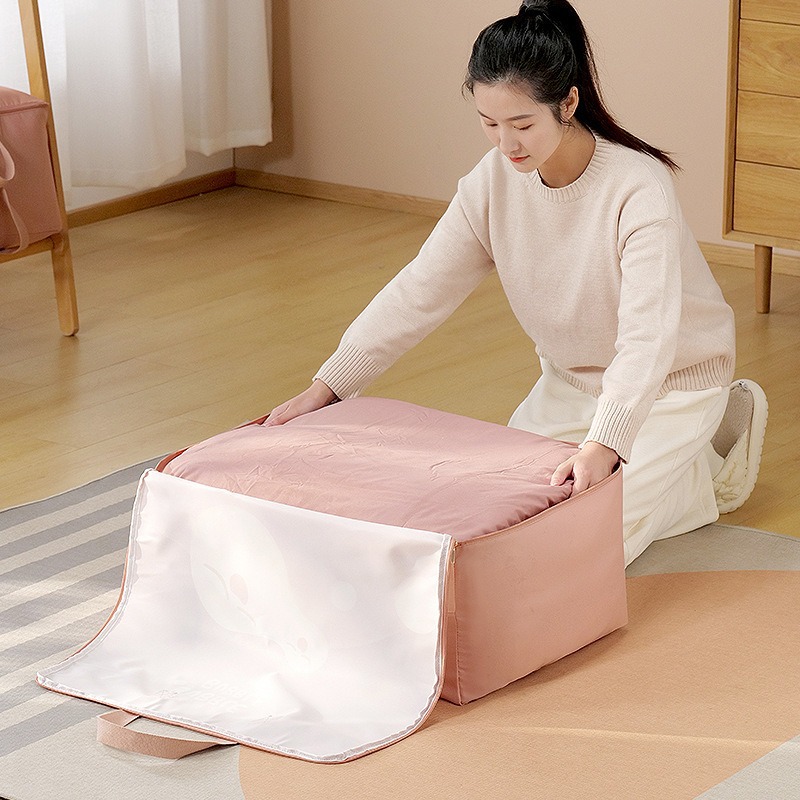 Oxford cloth quilt storage bags for kindergartens, moving luggage bags, large-capacity cartoon storage bags for children details Picture