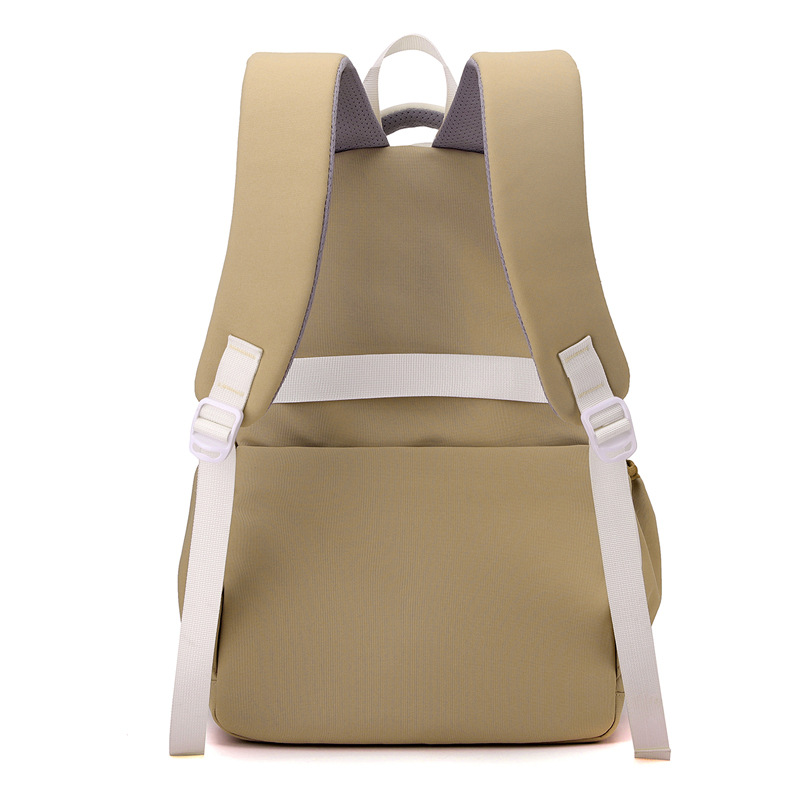 A large-capacity, lightweight backpack for girls in junior high school, a cute color-blocking backpack for primary school students from grades three to six Specification drawing