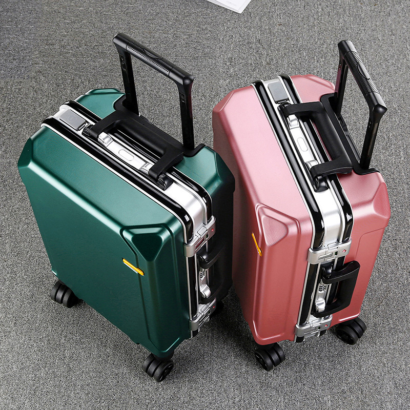Aluminum frame trolley case, 24-inch men's and women's swivel wheel travel case, 28-inch fashionable large-capacity combination case, student suitcase Application Scenario