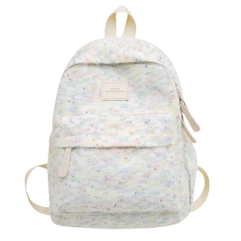 New cross-border niche plush schoolbag, Japanese-style backpack for girls, travel backpack for college students, junior high school students and primary school students Item Picture