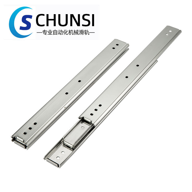 SRX36 three-section double-layer slide rail, IDC07 medium-load mechanical guide rail, 35 wide ball three-section steel slide rail Application Scenario