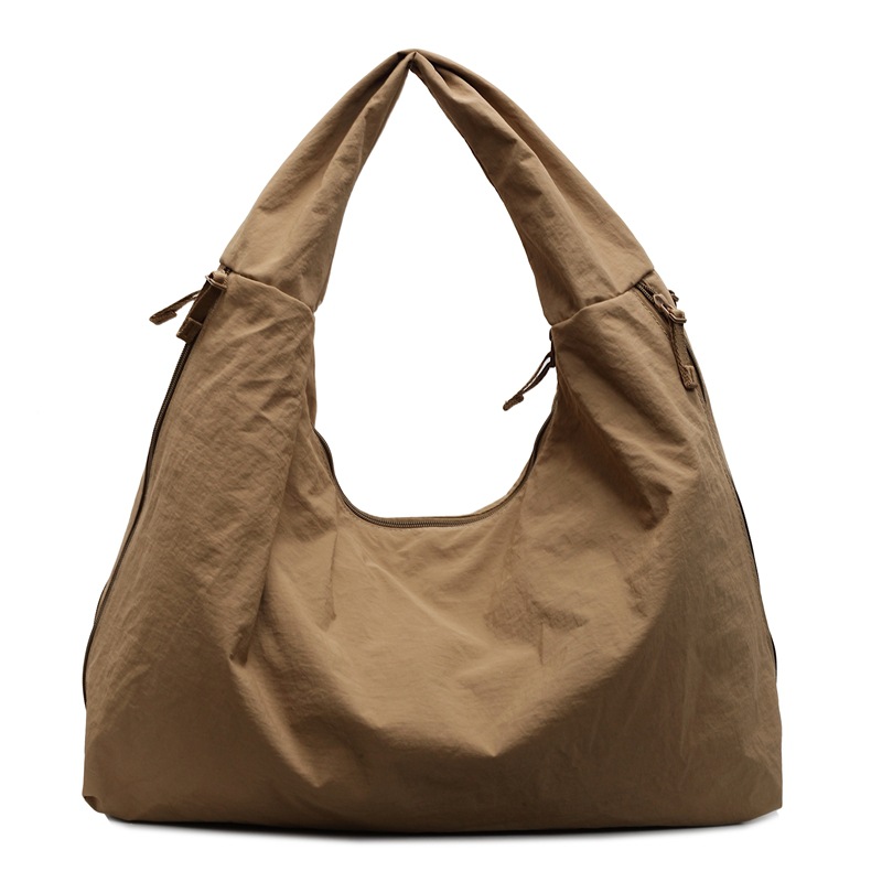 Cross-border relaxed fabric bag for women 2025 New spring large-capacity casual single-shoulder bag and commuter tote bag Item Picture