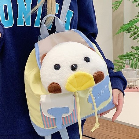 Cute large-capacity puppy nylon fabric backpack 2024 new style, a niche and girlish backpack for students' commuting Application Scenario