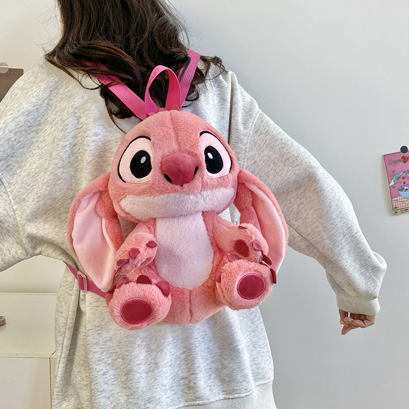 New blue Zai Zai backpack, cartoon plush toy doll, storage bag, claw machine doll, exchange for cross-border wholesale Application Scenario