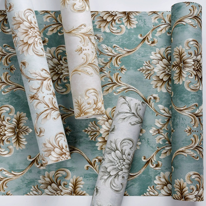【 Manufacturer 】 Cross-border precision pressed non-woven fabric self-adhesive wallpaper, 3d stereoscopic bedroom, living room, TV background, wall stickers details Picture