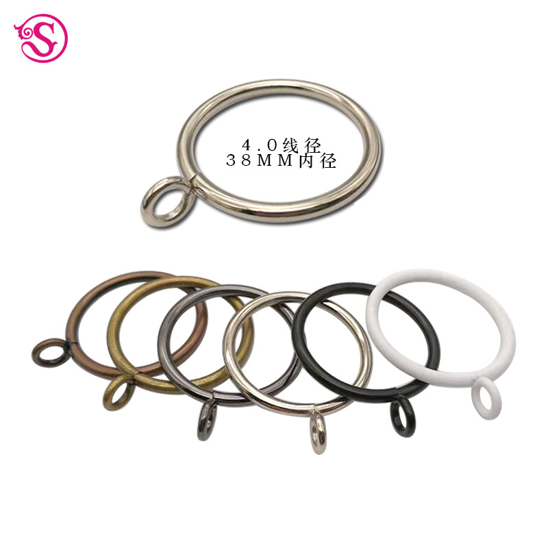Curtain ring, metal curtain hanging ring, Roman ring, curtain metal hook ring Application Scenario