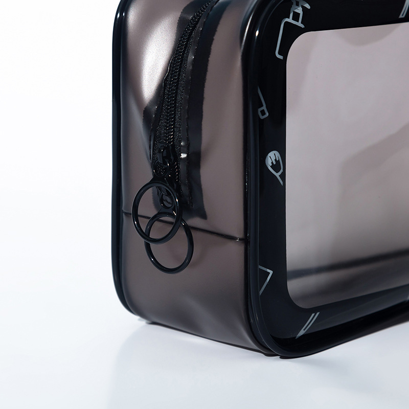 Wholesale pvc transparent cosmetic bags, waterproof zipper bags, new cosmetic storage bags, large-capacity travel toiletries Application Scenario