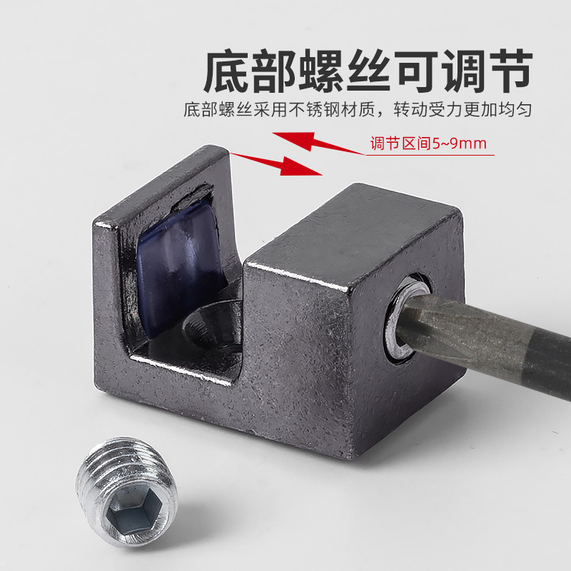 Modern minimalist glass fixed clamps, bathroom clamps, inner layer panels of hardware cabinets, glass brackets, zinc alloy plate brackets, and bracket accessories Application Scenario