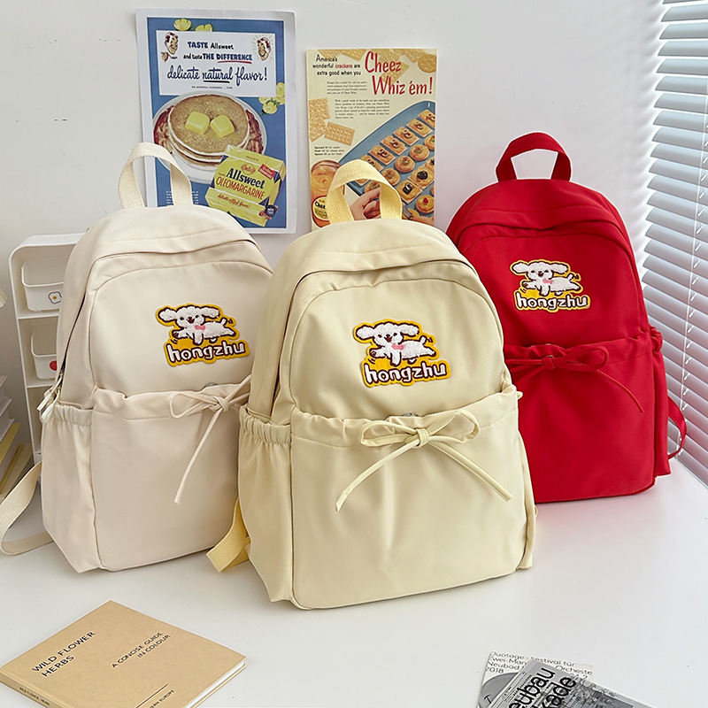 Cross-border schoolbag, Japanese-style cartoon backpack, soft girl, large-capacity, niche design backpack for primary and secondary school students full figure