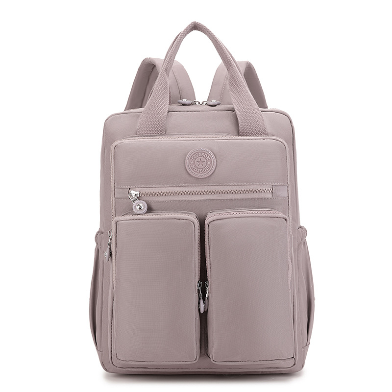 Cross-border best-selling backpack, large-capacity student schoolbag, trendy water-resistant nylon fabric bag, fashionable ladies' handbag Item Picture