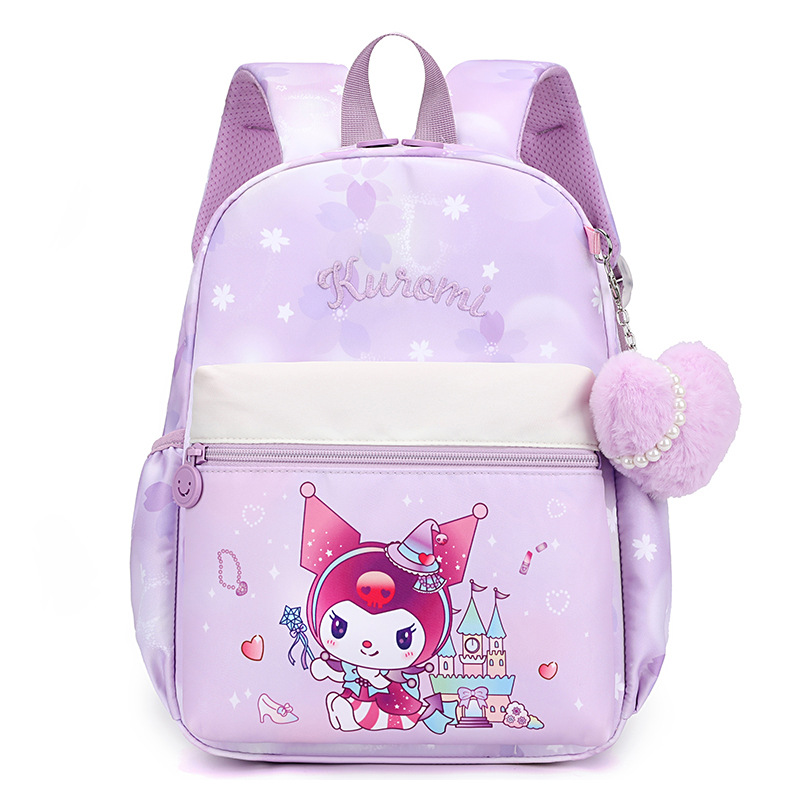 Cross-border kindergarten schoolbag for girls, small, medium and large class girls, cartoon cute lightweight backpack, princess backrest bag Item Picture
