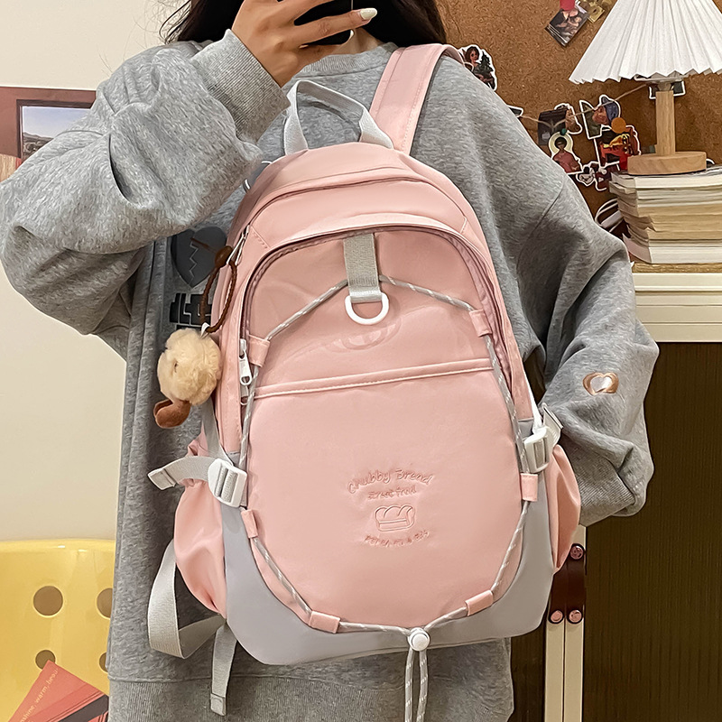 Japanese-style ins sweet girl schoolbag, high school and college student backpack 2024 new treasure backpack for girls details Picture