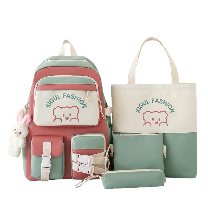 The schoolbag is of high appearance level in the forest style. It is a cute printed student bag. The backpack is simple and versatile. It is a hand-held tutorial bag Item Picture