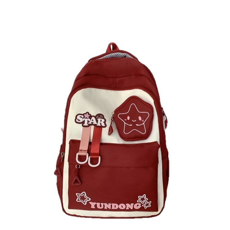A popular new Korean-style backpack for primary and secondary school students, featuring a lightweight and large-capacity backpack that reduces the burden and protects the spine Item Picture