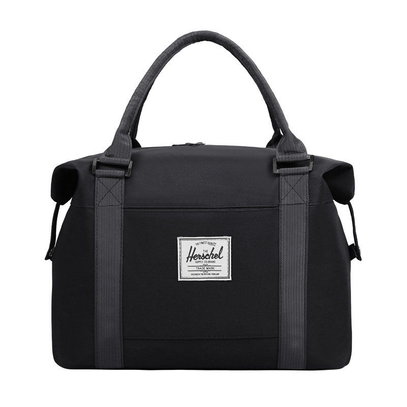 Wholesale sports and fitness bags, short business trips, carry-on luggage storage, single-shoulder solid color Oxford cloth bags, outdoor travel bags Item Picture