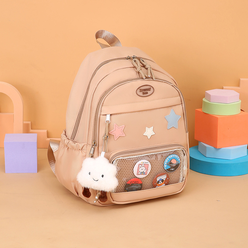 New children's backpacks, cute cartoon kindergarten backpacks, cute schoolbags for girls in small classes, 3-8 years old girls Specification drawing