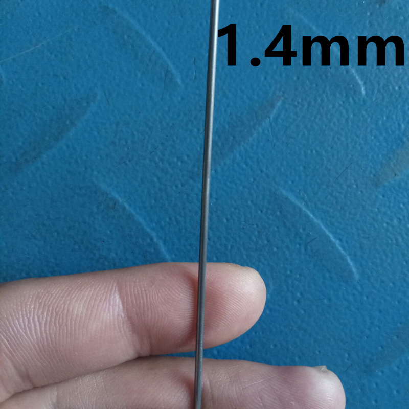 I black carbon steel wire electrician wire threading, construction site household wire threading, network cable 1.2/1.6mm leader Specification drawing
