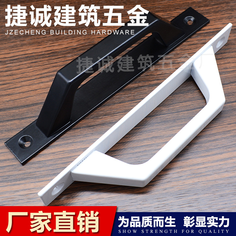 Aluminum alloy handles, door and window handles, exposed wooden doors, balcony sliding doors, sliding doors, high-strength modern handles, glass doors Specification drawing