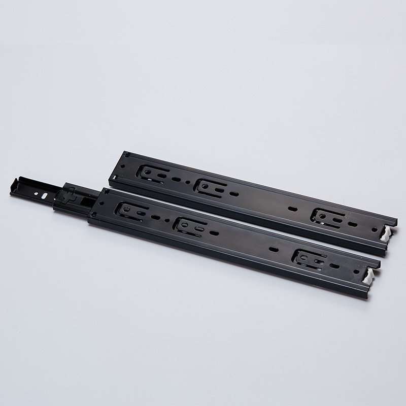 45mm wide silent thickened three-section steel ball guide rails for furniture, cabinets, sliding doors, drawers, sliding rails, side-mounted steel ball tracks Application Scenario