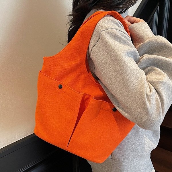 2025 Large Capacity Versatile and trendy single-shoulder tote bag for Women, new multi-pocket personalized large capacity solid color handbag for women full figure