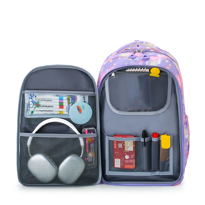 Multi-layered backpack, colorful butterfly graffiti casual backpack, high appearance level, large capacity schoolbag for junior and senior high school students, girls Application Scenario