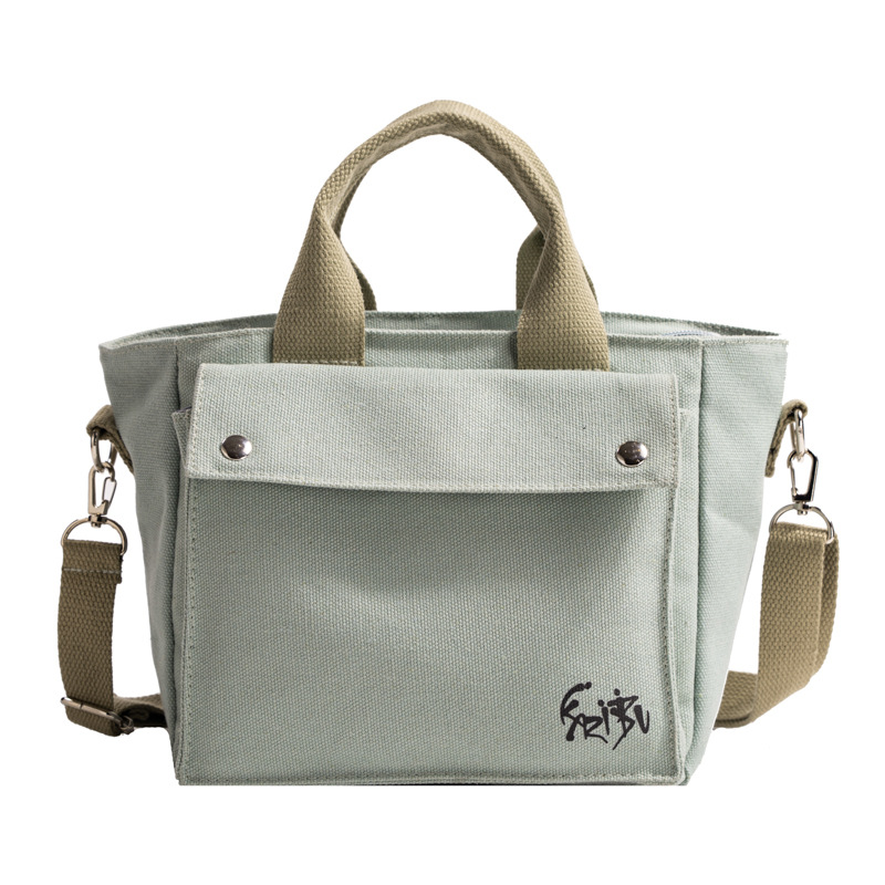 New canvas bags, crossbody chanel-style single-shoulder bags, hand-held tote bags, and Korean-style ethnic sporty and fashionable commuting bags Item Picture