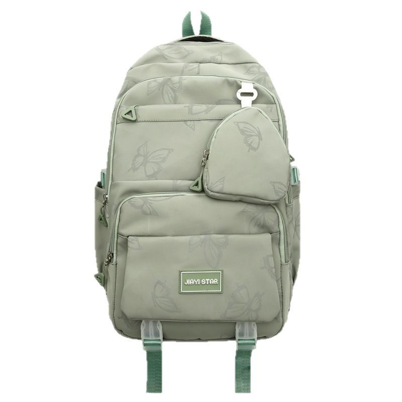 Japanese Instagram-style butterfly backpack for girls, a large-capacity backpack for junior high school girls, and a lightweight backpack for traveling Item Picture