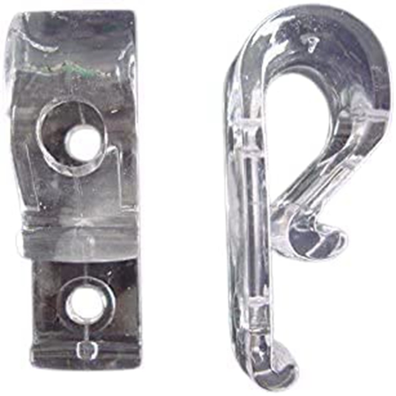 Cross-border retail curtain double-hole positioning hook, 8 blinds, soft gauze blinds, curtain fixing hook accessories with screws details Picture
