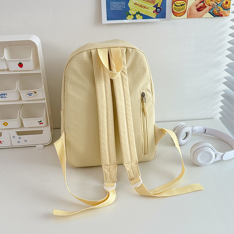 Soft and cute cream-yellow kindergarten children's travel backpack, high appearance level, ins sweet and girlish mini backpack Specification drawing