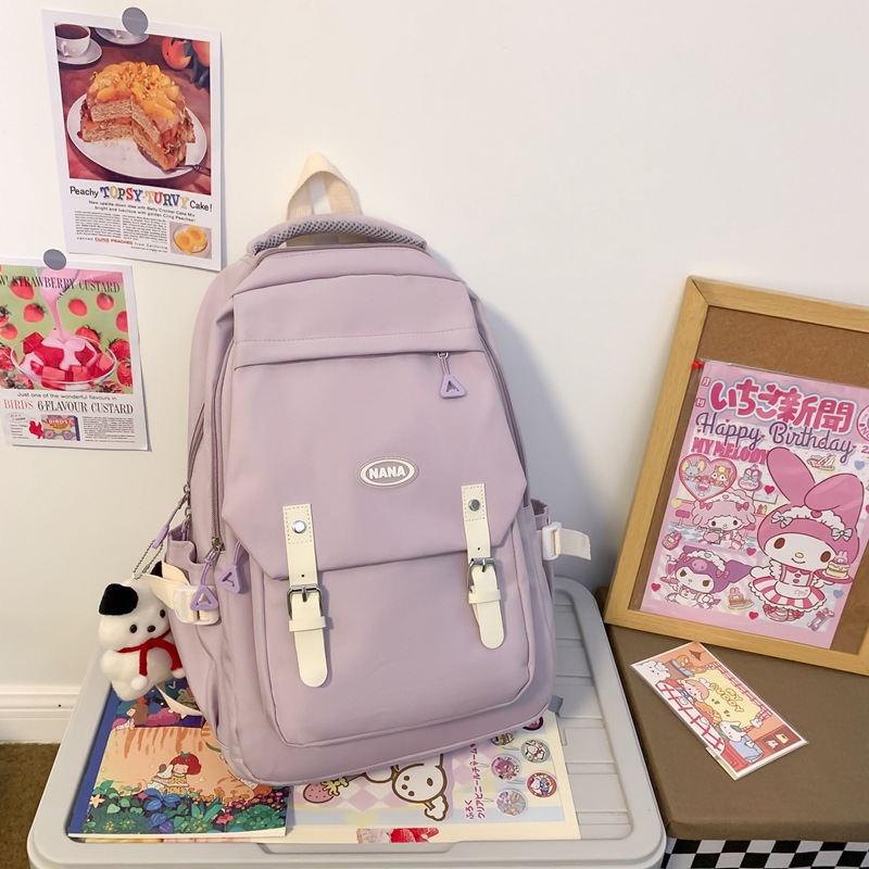 Girls' Korean version Instagram campus lightweight and large-capacity backpack for grades 2 to 6 to relieve the burden, junior high school students' backpack details Picture