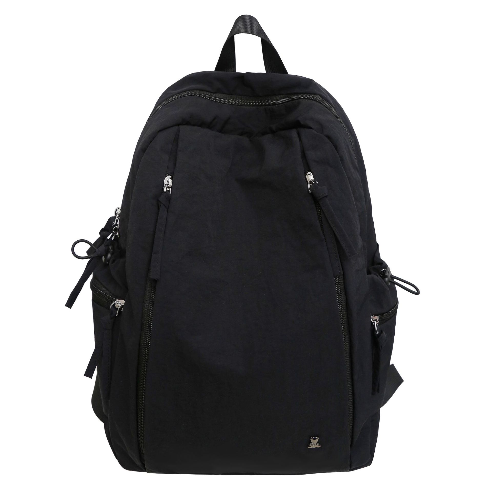 A large-capacity, simple and versatile backpack in the style of Muji from Japan and South Korea, a lightweight, solid-color Harajuku style backpack for high school students on campus Item Picture