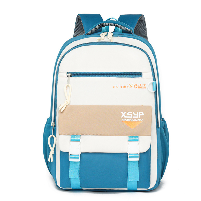 New double-shoulder backpack for girls, junior high school and high school students, primary school and junior high school students, boys, large capacity, high appearance level backpack travel Item Picture