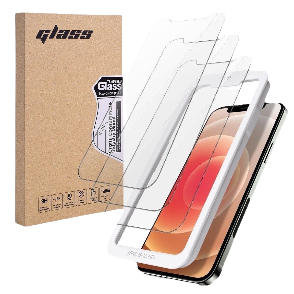 Applicable to iPhone17pro max tempered film, 17pro Apple 16 high-definition film, 15pro full-screen film, 14 anti-peeping film Item Picture