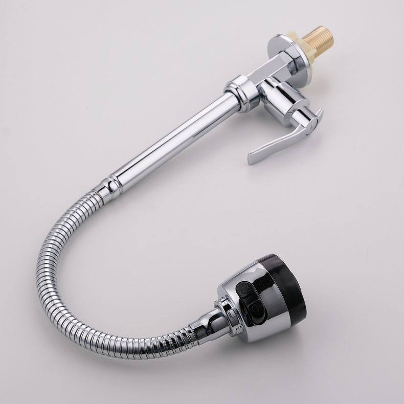 Factory direct sales of hexagonal vertical single faucet, kitchen sink faucet, universal single cooling faucet, default Application Scenario