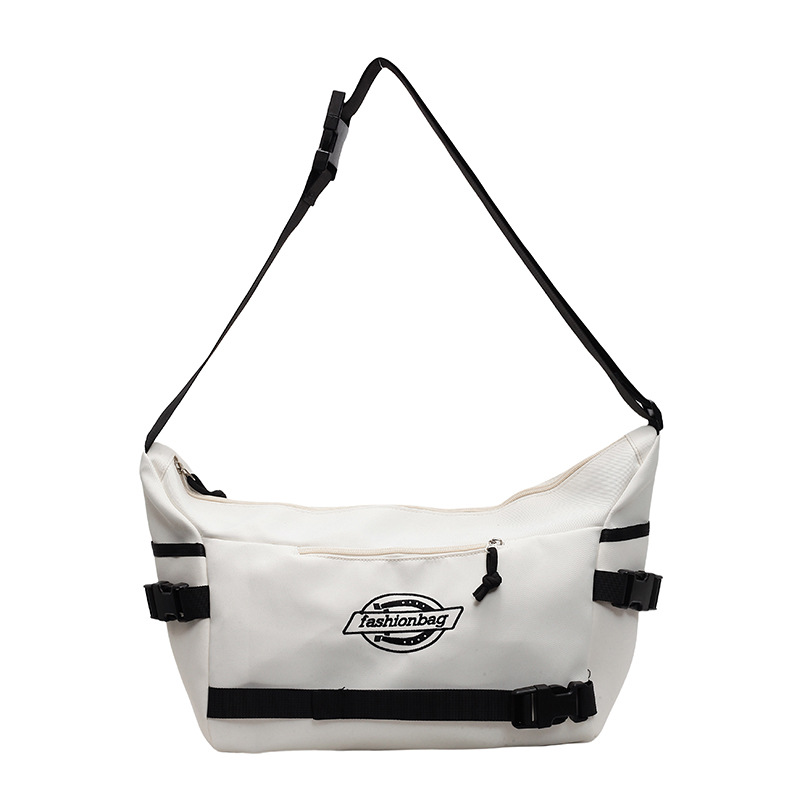 High appearance level crossbody bag, casual sporty style, large-capacity crossbody bag, Japanese simple and super cool, female student single-shoulder bag, trendy Item Picture