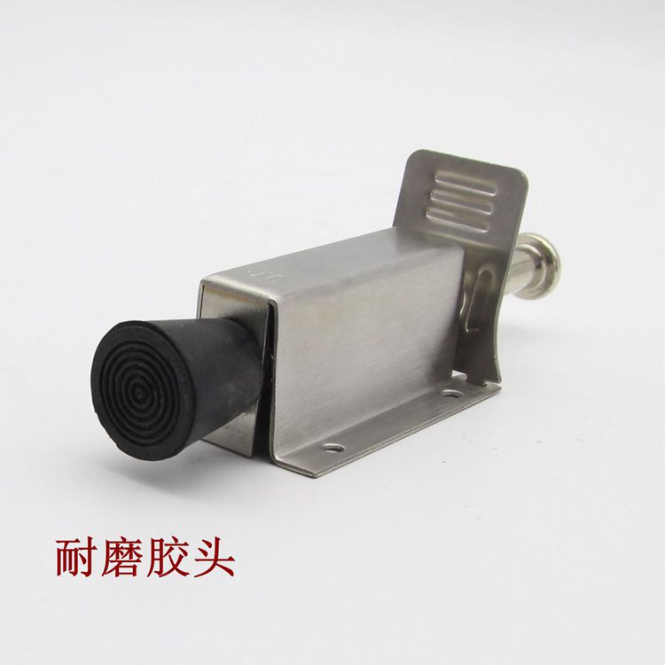 Stainless steel foot pedal door fixator, rubber door support foot pedal door top, movable door top anti-swing device door resistance details Picture