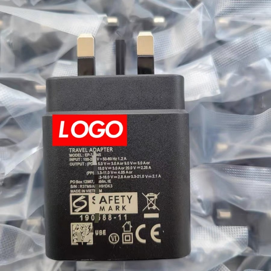 Compatible with Samsung 45W US, UK and European standard charging heads for Note10/S20/note20 Super fast charging details Picture