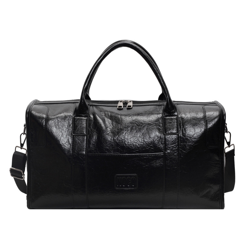 New cross-border business travel bags, large-capacity student accommodation luggage bags, men's and women's soft leather-like sports and fitness bags Item Picture