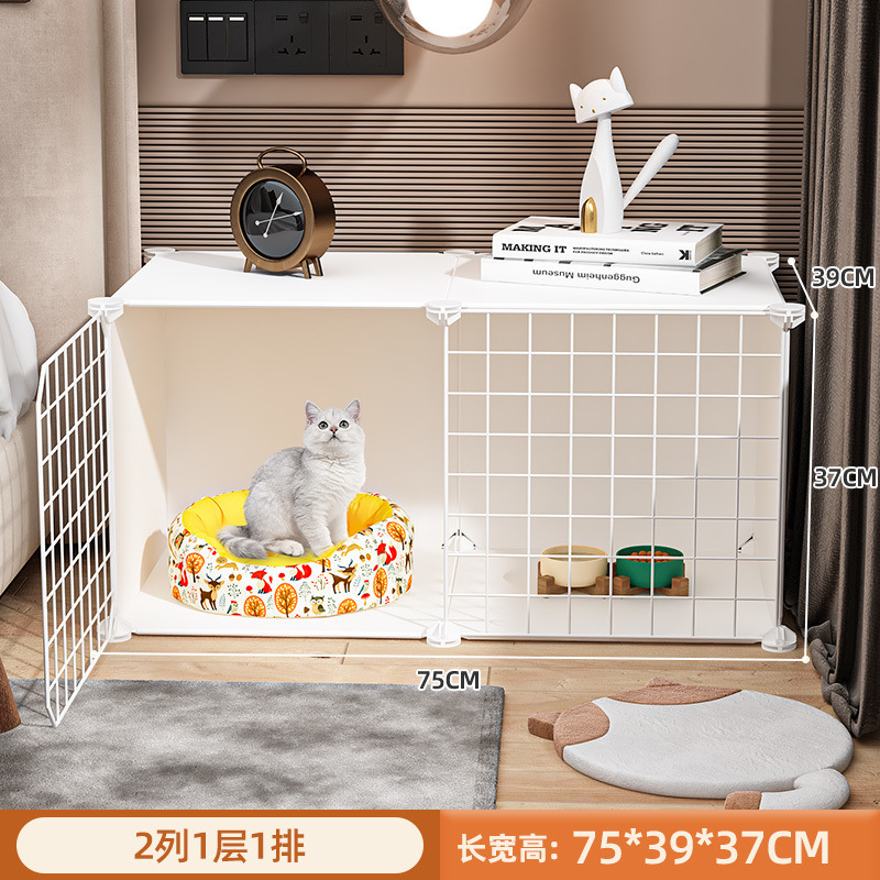 The cat bed is suitable for sleeping all year round. The indoor two-layer cat house bed is detachable and washable. There are cat toys, pet kittens and a balcony cabinet Application Scenario