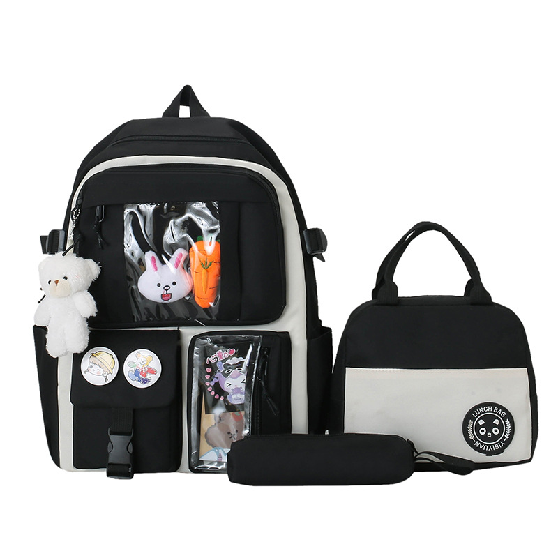 High appearance level, cute Korean-style high school, junior high school, primary school students, forest-themed girls, large-capacity backpack, simple backpack details Picture