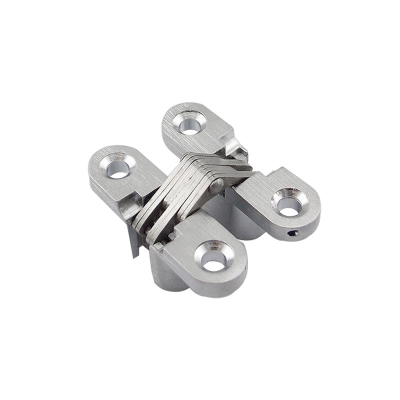 Cross-shaped concealed hinge bedroom door folding table hidden hinge light chrome 13X45 hidden door hinge Application Scenario
